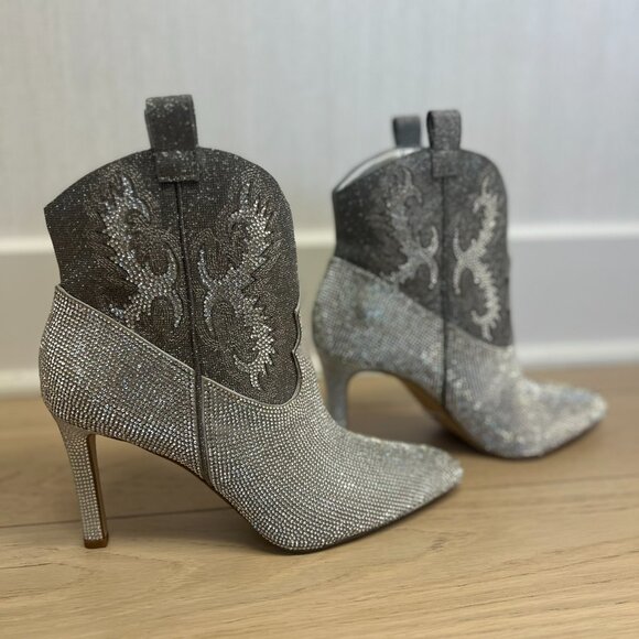 Rhinestone Booties Never Worn Gianni Bini - Picture 3 of 5